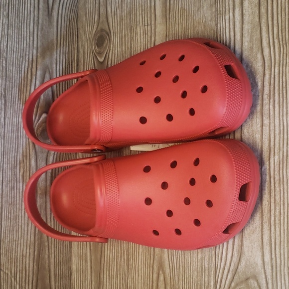 Crocs red mens water beach casual clogs mules size 17 - Picture 2 of 7